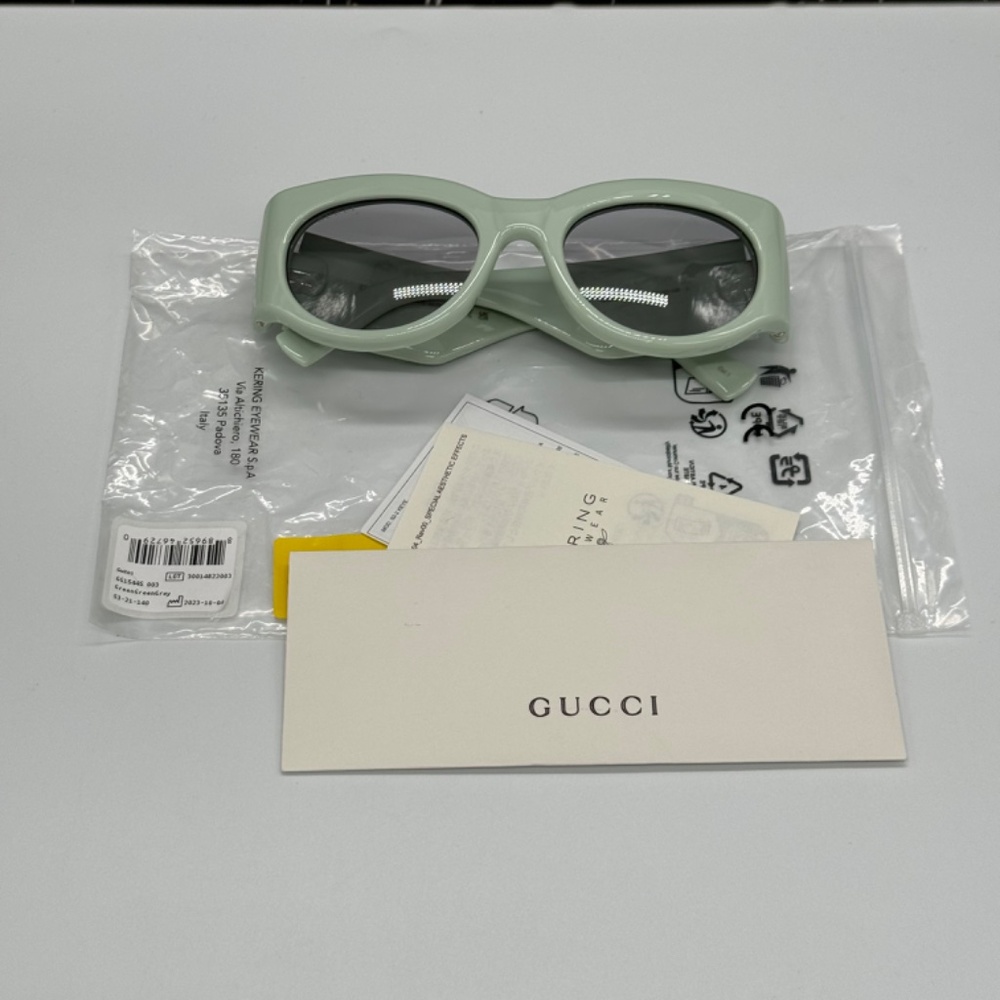 NEW AUTHENTIC GUCCI Injected Oval Frame Women Sunglasses Gucci - Picture 12 of 13